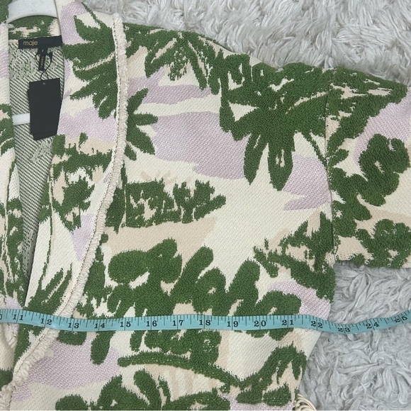 Maje Aloha Cardigan with Palm Tree Motifs NWT - Picture 14 of 16